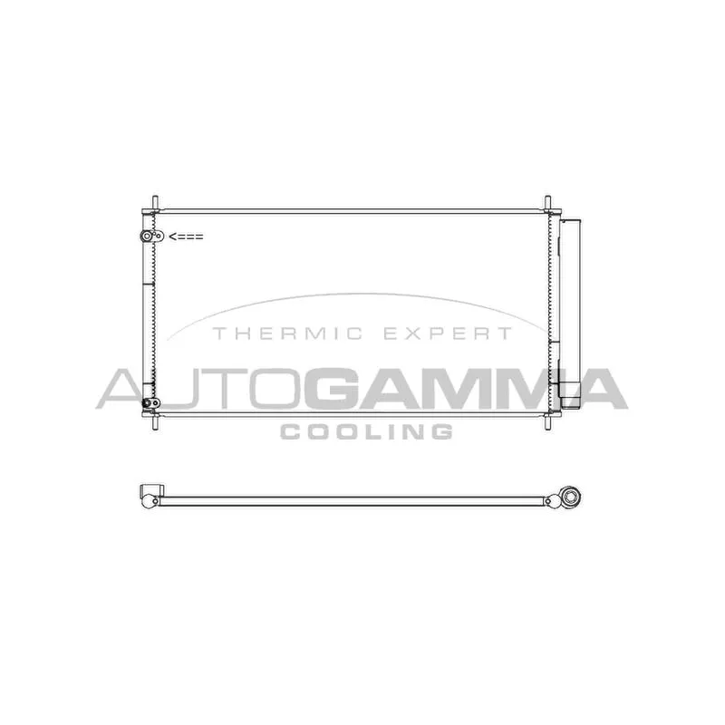 Condenseur, climatisation AUTOGAMMA 107440