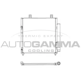 Condenseur, climatisation AUTOGAMMA 107442