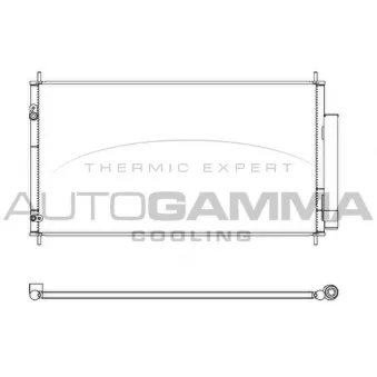 Condenseur, climatisation AUTOGAMMA 107443