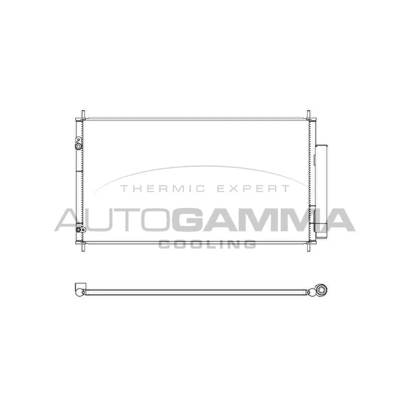 Condenseur, climatisation AUTOGAMMA 107443