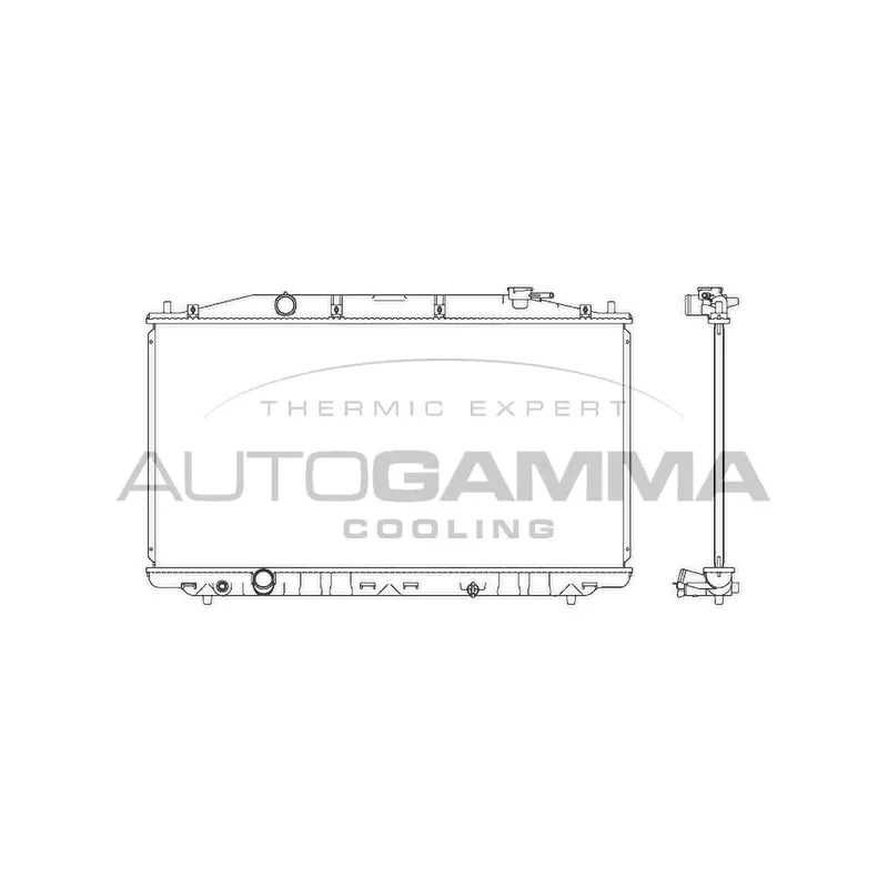 Radiateur, refroidissement du moteur AUTOGAMMA 107445