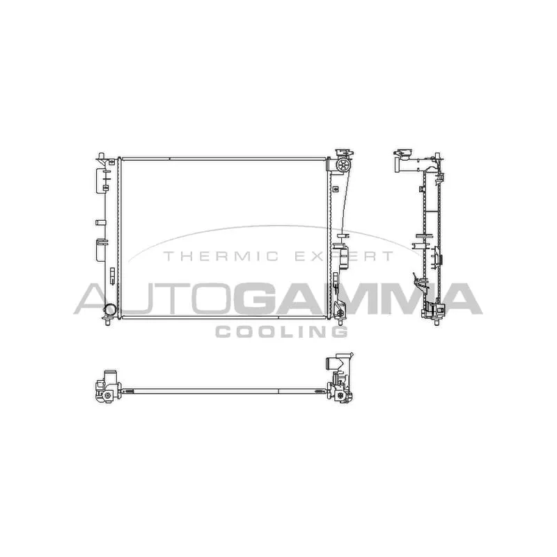 Radiateur, refroidissement du moteur AUTOGAMMA 107446