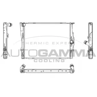 Radiateur, refroidissement du moteur AUTOGAMMA 107448