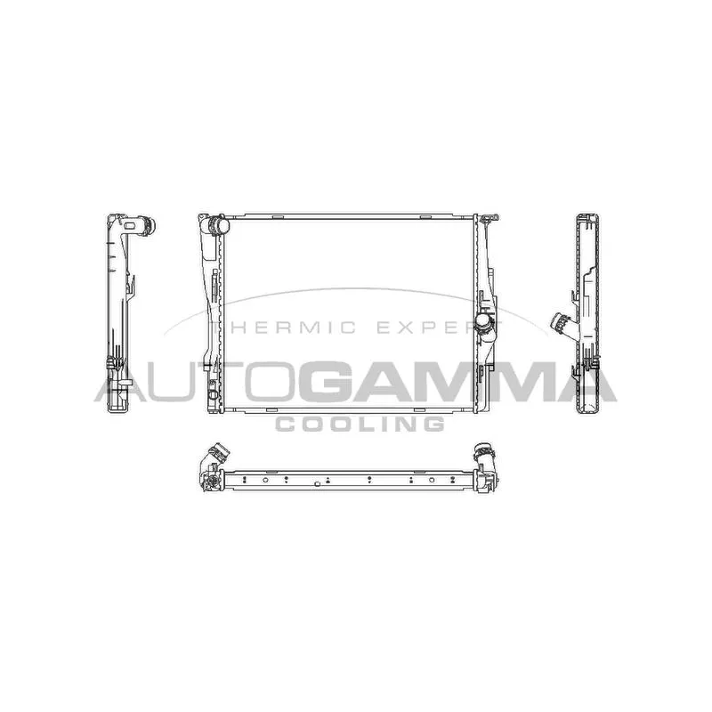 Radiateur, refroidissement du moteur AUTOGAMMA 107448