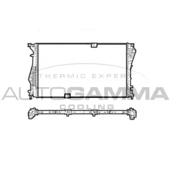 Radiateur, refroidissement du moteur AUTOGAMMA 107449