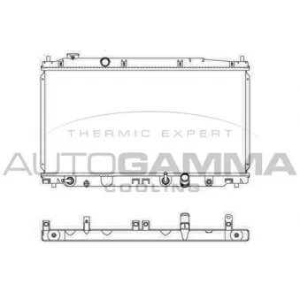 Radiateur, refroidissement du moteur AUTOGAMMA 107452