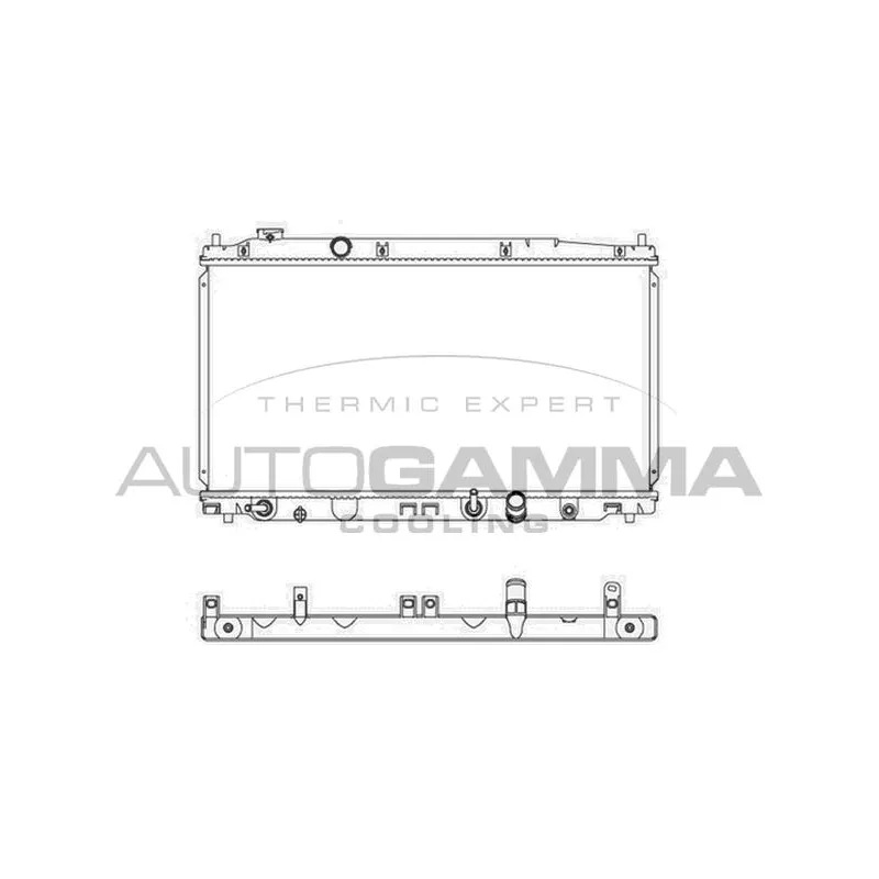 Radiateur, refroidissement du moteur AUTOGAMMA 107452