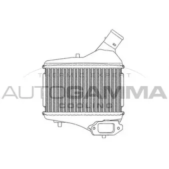 Intercooler, échangeur AUTOGAMMA 107454