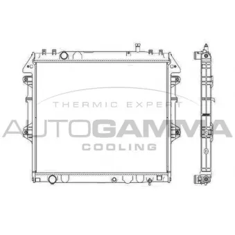 Radiateur, refroidissement du moteur AUTOGAMMA 107457