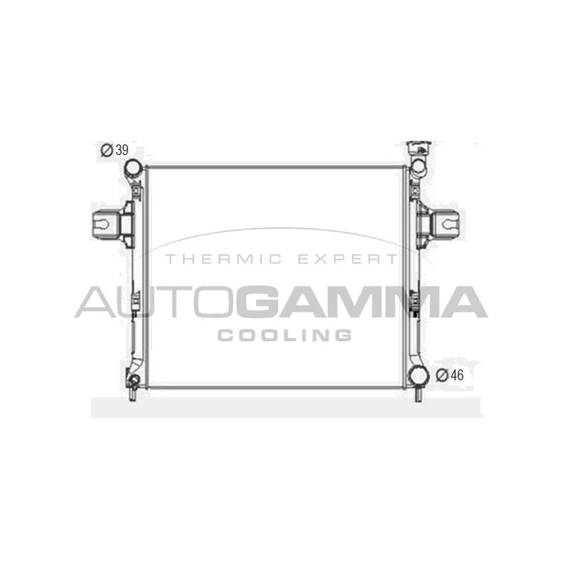 Radiateur, refroidissement du moteur AUTOGAMMA 107462