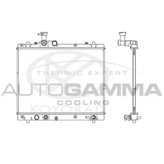 Radiateur, refroidissement du moteur AUTOGAMMA 107463