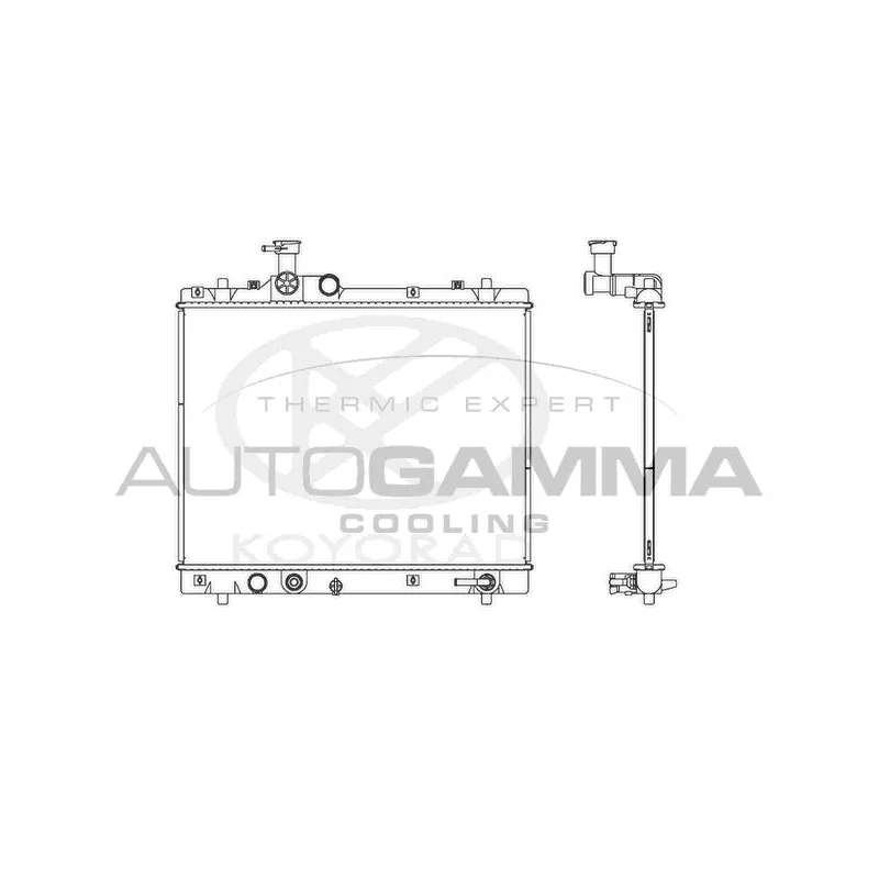 Radiateur, refroidissement du moteur AUTOGAMMA 107463