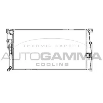 Radiateur, refroidissement du moteur AUTOGAMMA 107464
