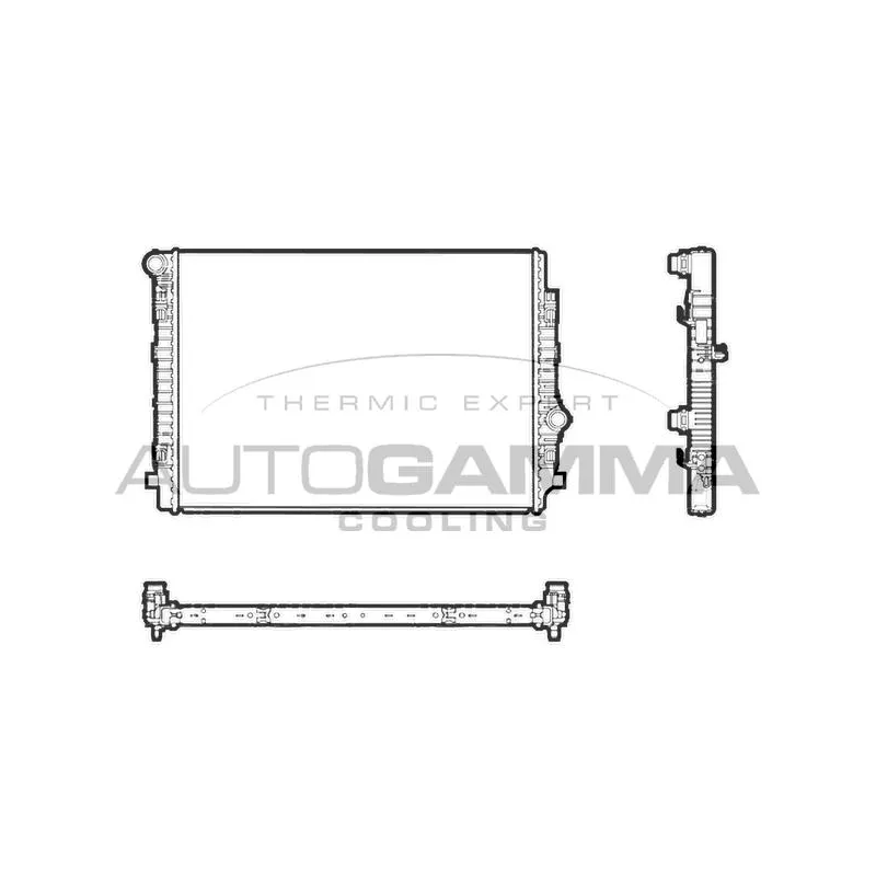 Radiateur, refroidissement du moteur AUTOGAMMA 107465
