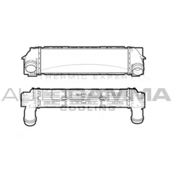 Intercooler, échangeur AUTOGAMMA 107468