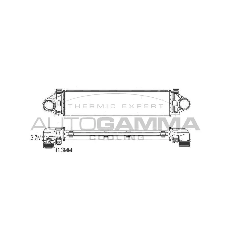 Intercooler, échangeur AUTOGAMMA 107471