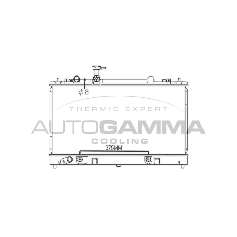 Radiateur, refroidissement du moteur AUTOGAMMA 107476