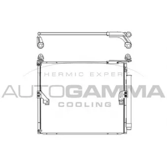 Condenseur, climatisation AUTOGAMMA 107477