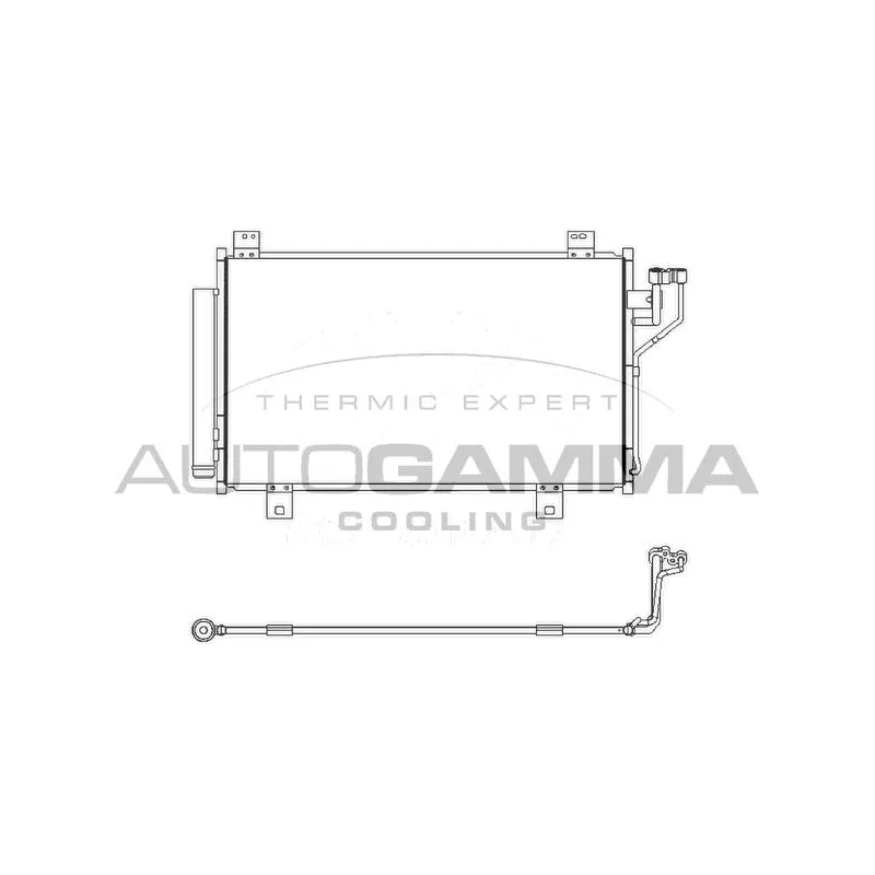 Condenseur, climatisation AUTOGAMMA 107478