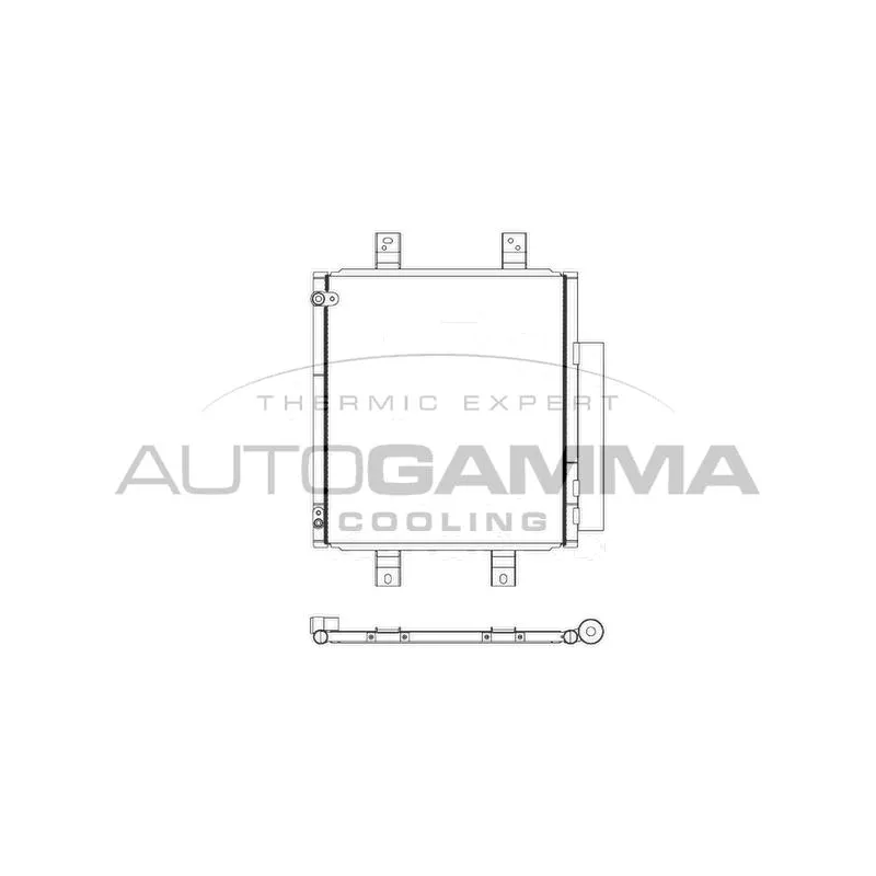 Condenseur, climatisation AUTOGAMMA 107479