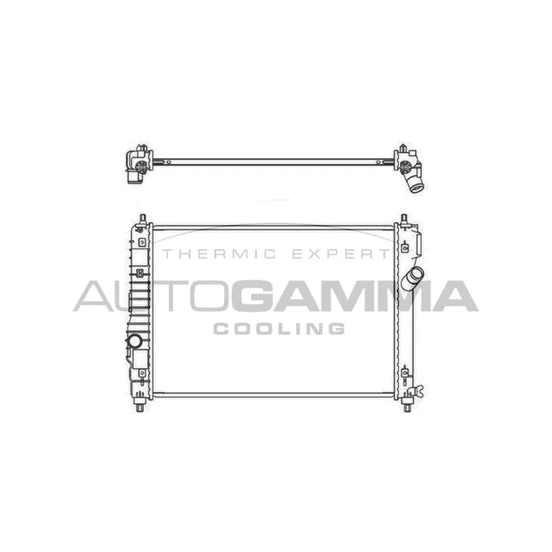 Radiateur, refroidissement du moteur AUTOGAMMA 107480