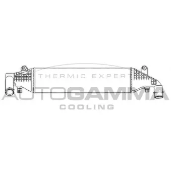 Intercooler, échangeur AUTOGAMMA 107486