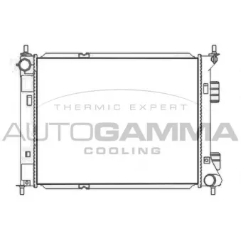 Radiateur, refroidissement du moteur AUTOGAMMA 107489