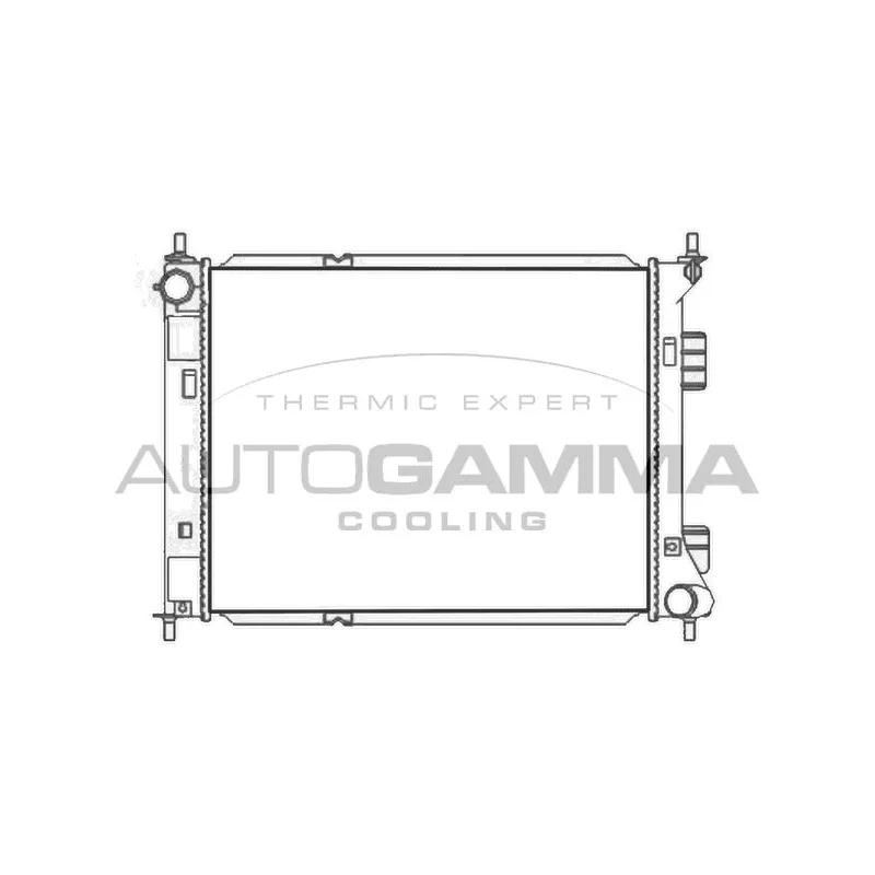 Radiateur, refroidissement du moteur AUTOGAMMA 107489