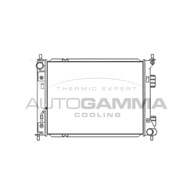 Radiateur, refroidissement du moteur AUTOGAMMA 107490