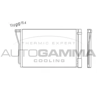 Condenseur, climatisation AUTOGAMMA 107491