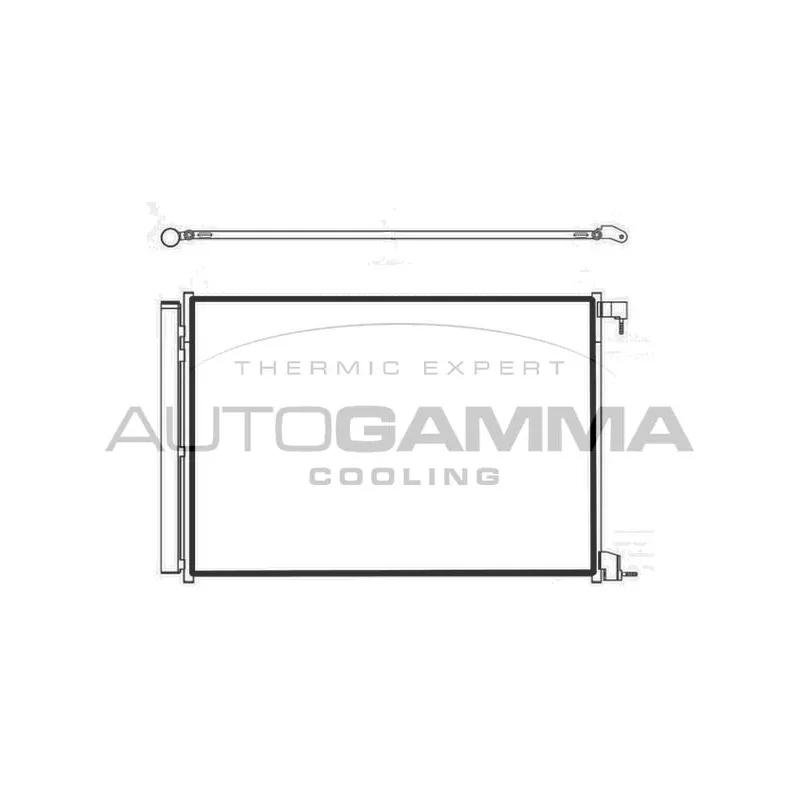Condenseur, climatisation AUTOGAMMA 107500