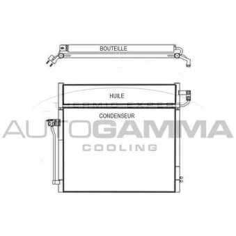 Condenseur, climatisation AUTOGAMMA 107501