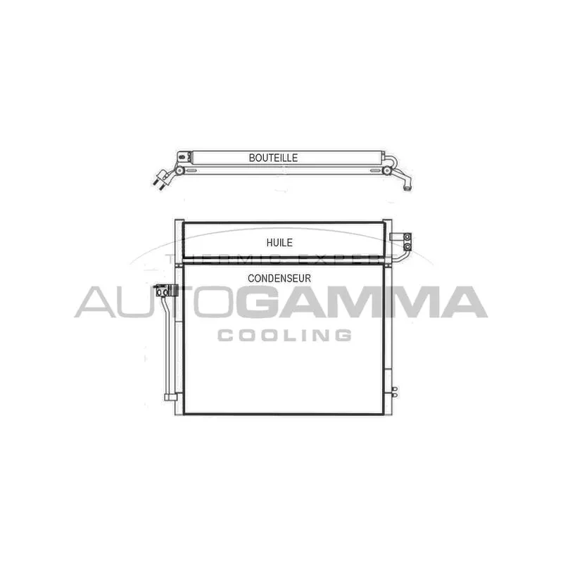 Condenseur, climatisation AUTOGAMMA 107501