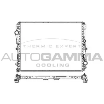 Radiateur, refroidissement du moteur AUTOGAMMA 107502