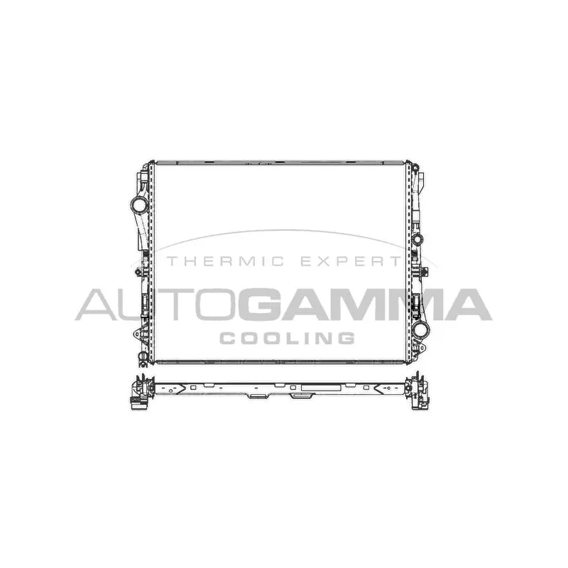 Radiateur, refroidissement du moteur AUTOGAMMA 107502