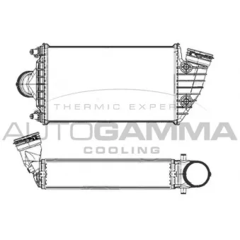 Intercooler, échangeur AUTOGAMMA 107509