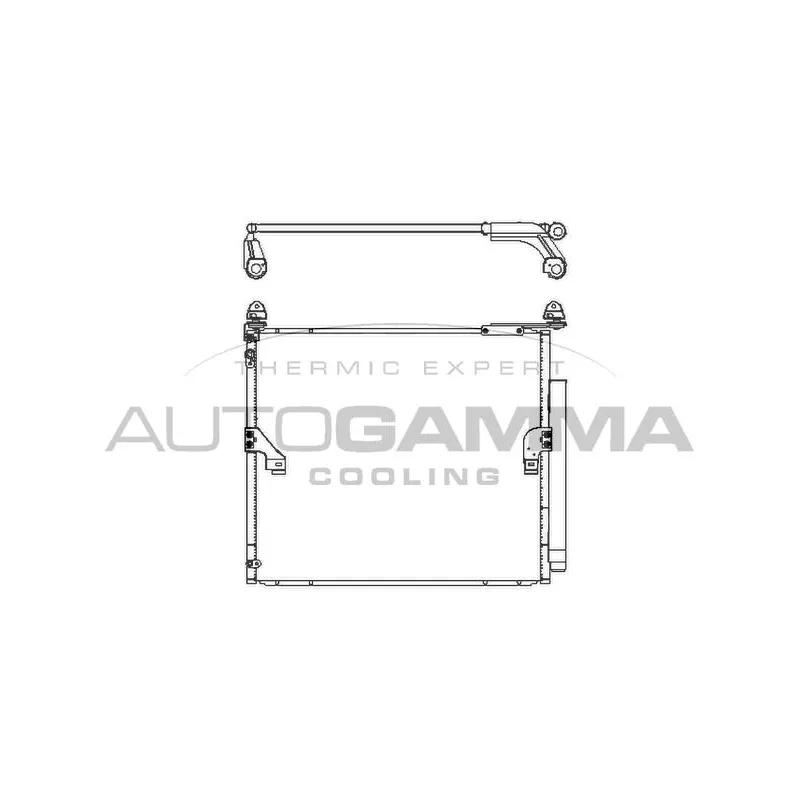 Condenseur, climatisation AUTOGAMMA 107513