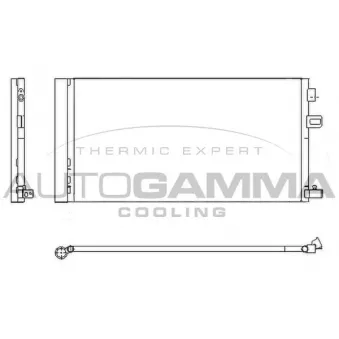 Condenseur, climatisation AUTOGAMMA 107515