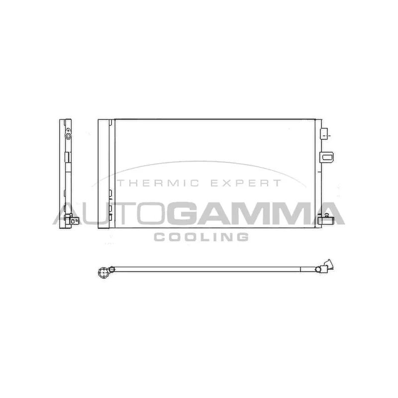 Condenseur, climatisation AUTOGAMMA 107515