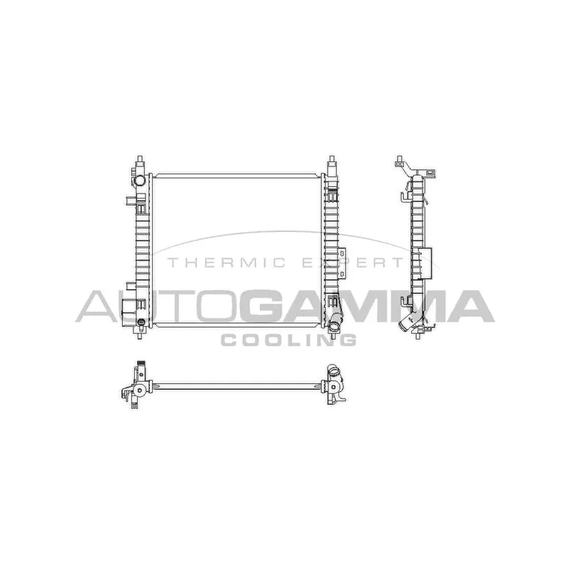 Radiateur, refroidissement du moteur AUTOGAMMA 107518