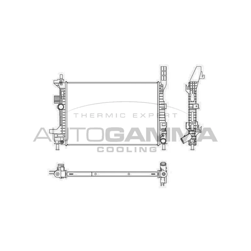 Radiateur, refroidissement du moteur AUTOGAMMA 107522