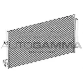 Condenseur, climatisation AUTOGAMMA 107523