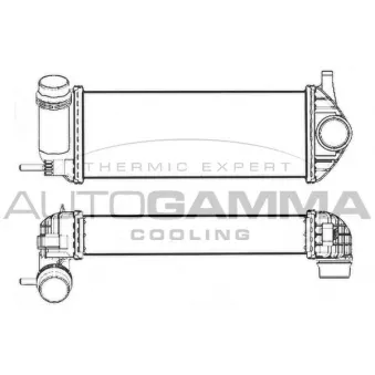 Intercooler, échangeur AUTOGAMMA 107525