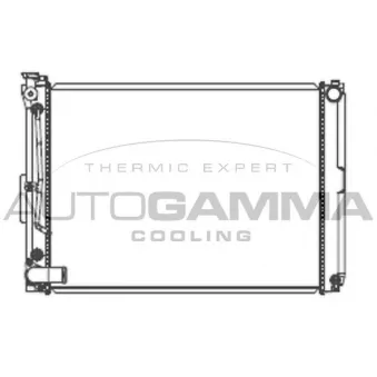 Radiateur, refroidissement du moteur AUTOGAMMA 107526