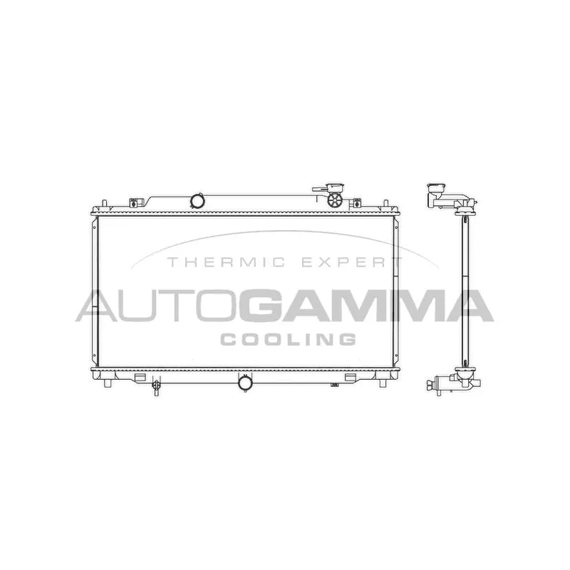Radiateur, refroidissement du moteur AUTOGAMMA 107529