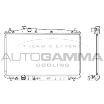 Radiateur, refroidissement du moteur AUTOGAMMA 107530