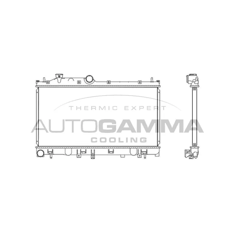Radiateur, refroidissement du moteur AUTOGAMMA 107532