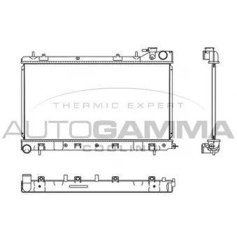 Radiateur, refroidissement du moteur AUTOGAMMA 107537