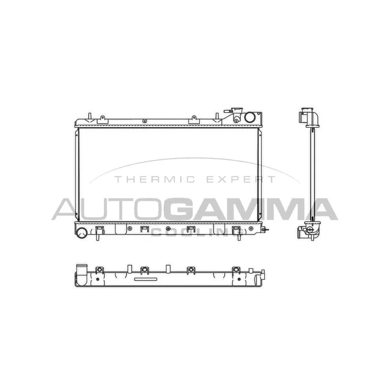 Radiateur, refroidissement du moteur AUTOGAMMA 107537