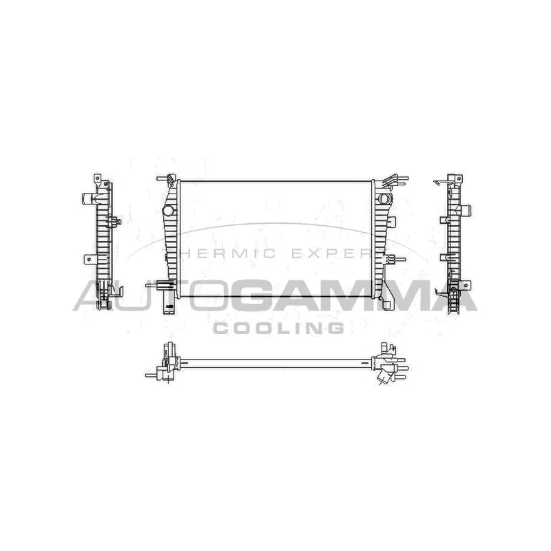 Radiateur, refroidissement du moteur AUTOGAMMA 107538